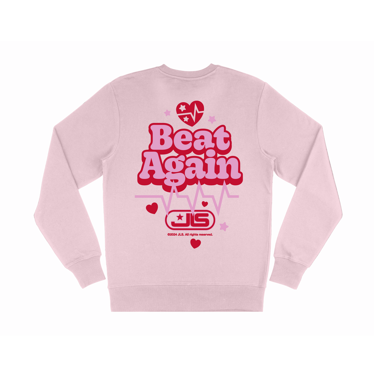 Beat Again Pink Crewneck Sweatshirt – JLS Merch