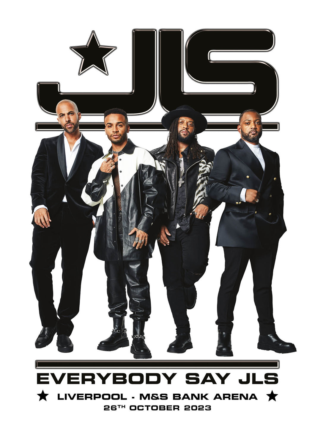 Everybody Say JLS Tour Liverpool 26 October - Signed Litho