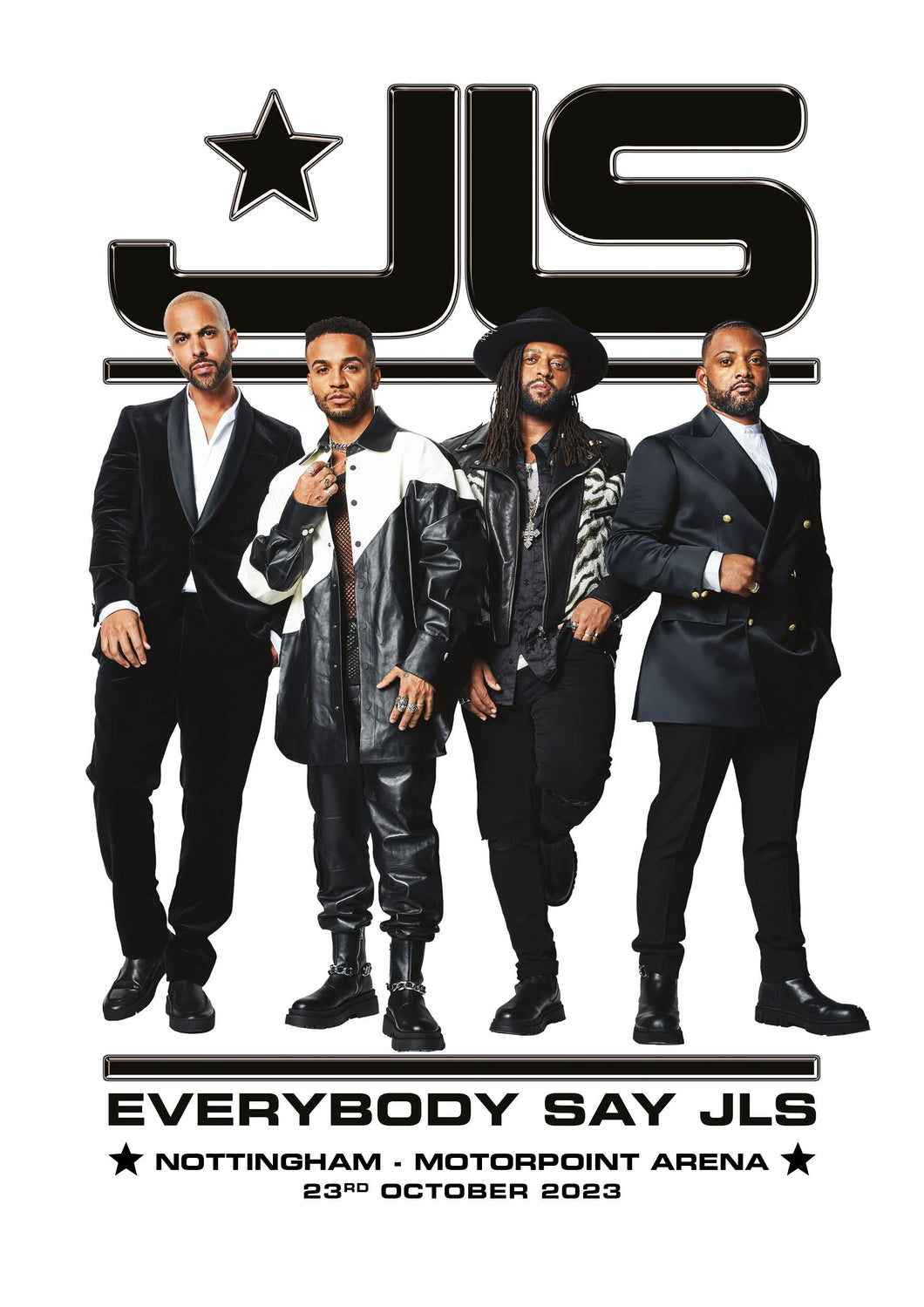 Everybody Say JLS Tour Nottingham 23 October - Signed Litho