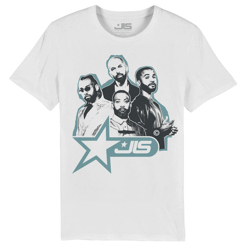 JLS Star Logo Dateback White Tee