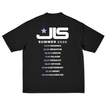Load image into Gallery viewer, JLS Summer 2026 Dateback Black Tee