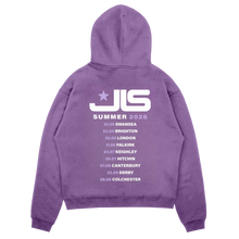Load image into Gallery viewer, JLS Summer Logo Lavender Dateback Hoodie